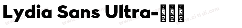 Lydia Sans Ultra字体转换